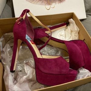 Jessica Simpson Suede Platform Sandal 6.5